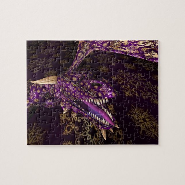 Puzzle Dragon pourpre étincelant (Horizontal)