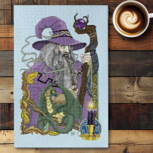 Puzzle Dragon Sorcier Celtique Fantastique Violet