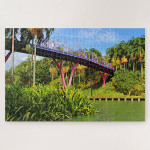 Puzzle Dragonfly Bridge et lac, Singapour