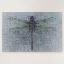 Dragonfly on Blue Arrière - plan