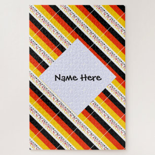 Puzzle Drapeau allemand Deutchland Carrelé personnalisé