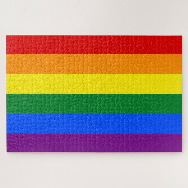 Puzzle Drapeau arc-en-ciel (LGBT) (Horizontal)