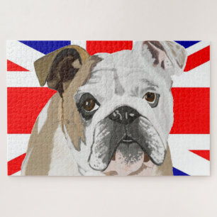 Puzzle Drapeau britannique Bulldog & Union Jack 1,014 piè