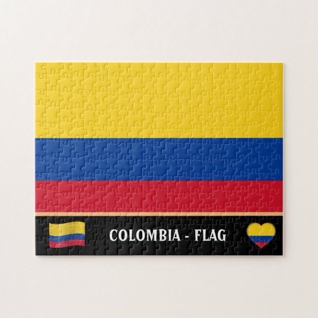 Puzzle Drapeau colombien et pays colombien / Colombie (Horizontal)