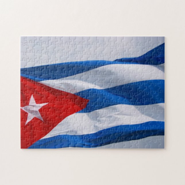 Puzzle drapeau cuba (Horizontal)