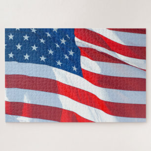 Puzzle Drapeau d'agitation des États-Unis Grande