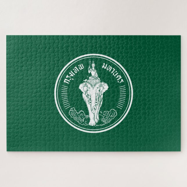 Puzzle Drapeau de Bangkok (capitale thaïlandaise) (Horizontal)