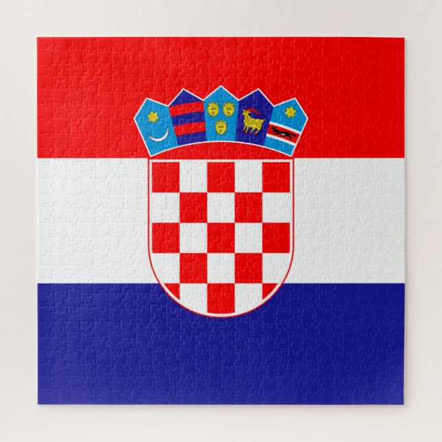 Puzzle Drapeau de Croatie (Vertical)
