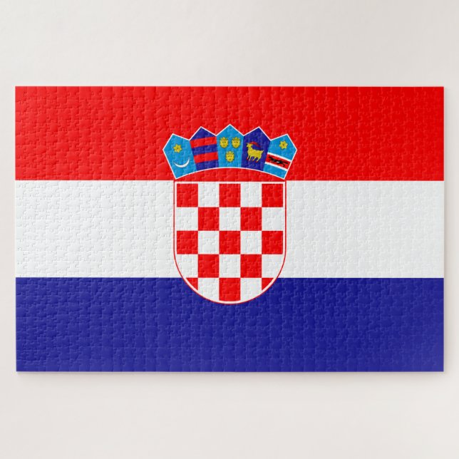 Puzzle Drapeau de Croatie (Horizontal)