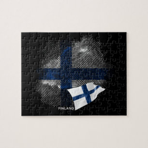 Puzzle drapeau de la Finlande