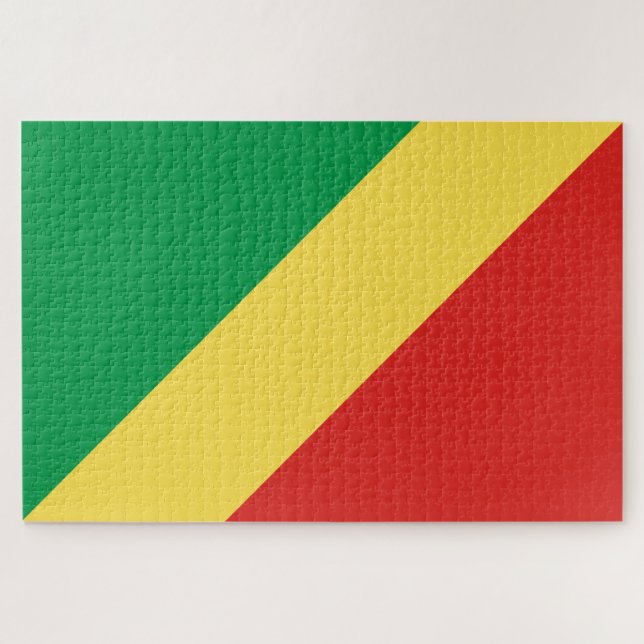 Puzzle Drapeau de la République du Congo (Horizontal)