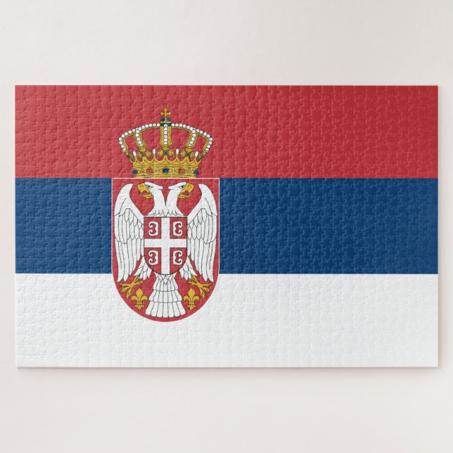 Puzzle Drapeau de la Serbie (Horizontal)