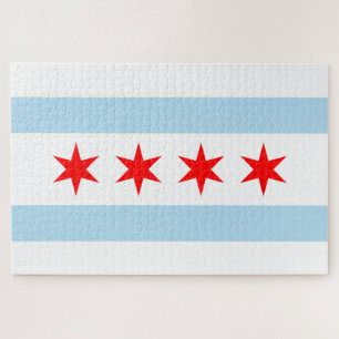 Puzzle Drapeau de la ville de Chicago (Illinois)