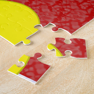 Puzzle Drapeau de l'ange ukrainien sur fond personnalisé