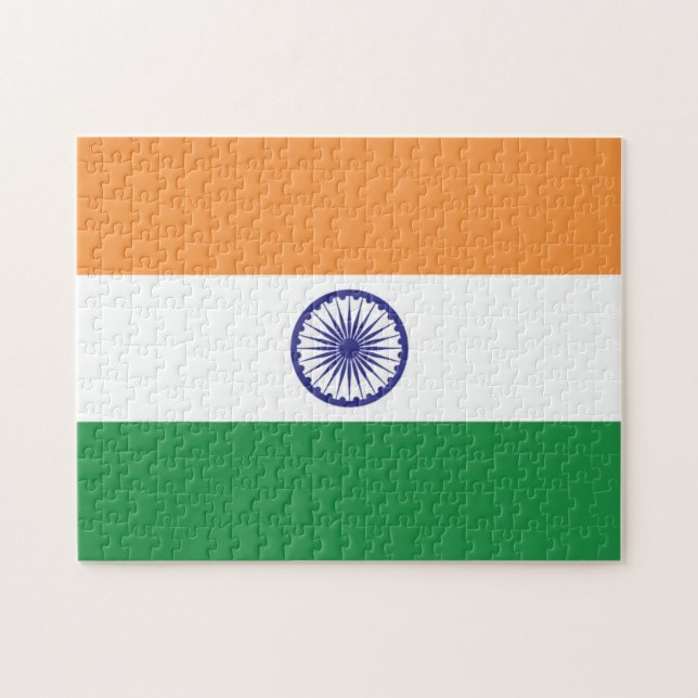 Puzzle Drapeau de l'Inde (Horizontal)