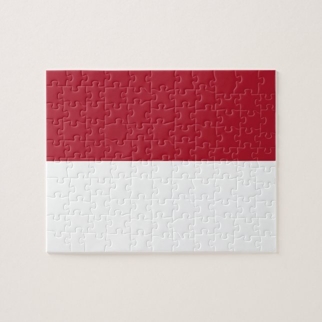 Puzzle Drapeau de Monaco (Horizontal)