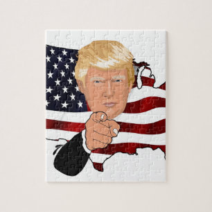Puzzle Drapeau des Etats-Unis Amérique du Président Oncle