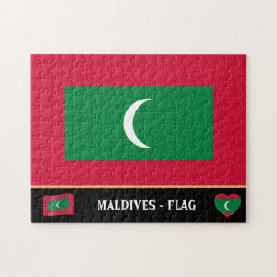 Puzzle Drapeau des Maldives / Pays des Maldives