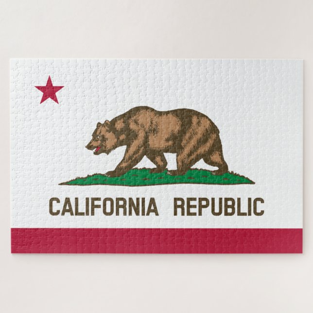 Puzzle Drapeau d'État de Californie (Horizontal)