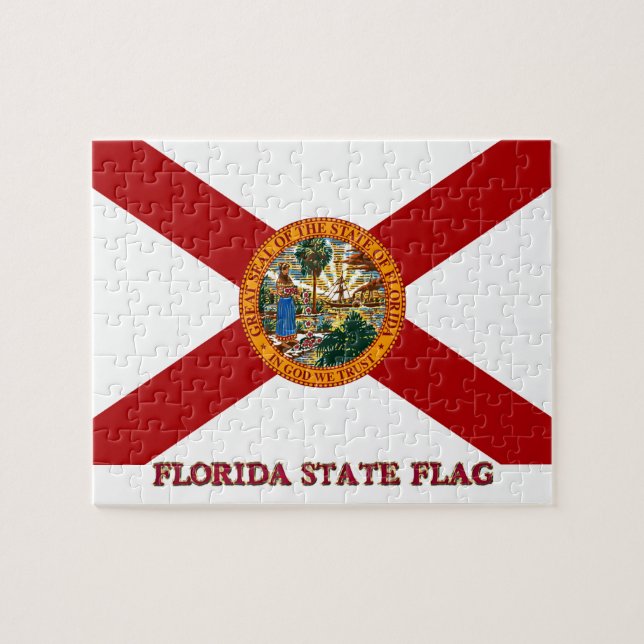Puzzle Drapeau d'État de Floride 8x10 (Horizontal)