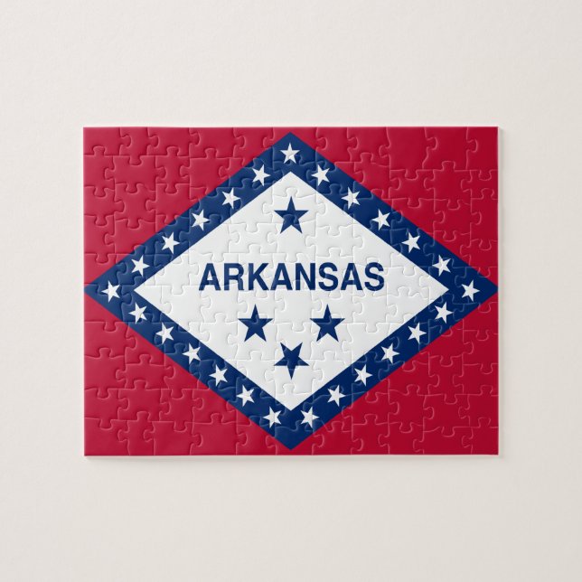 Puzzle Drapeau d'État de l'Arkansas (Horizontal)