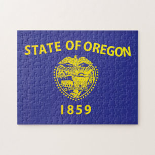 Puzzle Drapeau d'État de l'Oregon, États-Unis