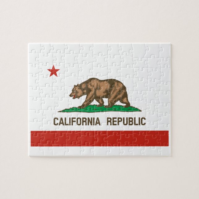 Puzzle Drapeau d'état de République de la Californie (Horizontal)