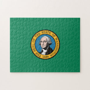 Puzzle Drapeau d'État de Washington, États-Unis