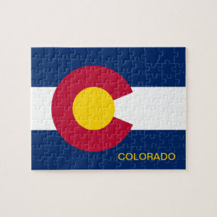 Puzzle Drapeau d'État du Colorado 8x10