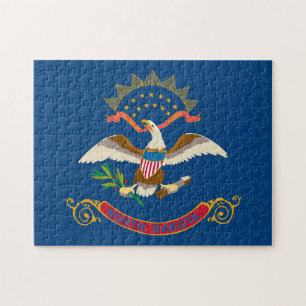Puzzle Drapeau d'État du Dakota du Nord, États-Unis