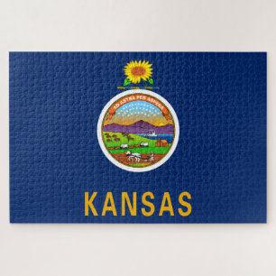 Puzzle Drapeau d'État du Kansas