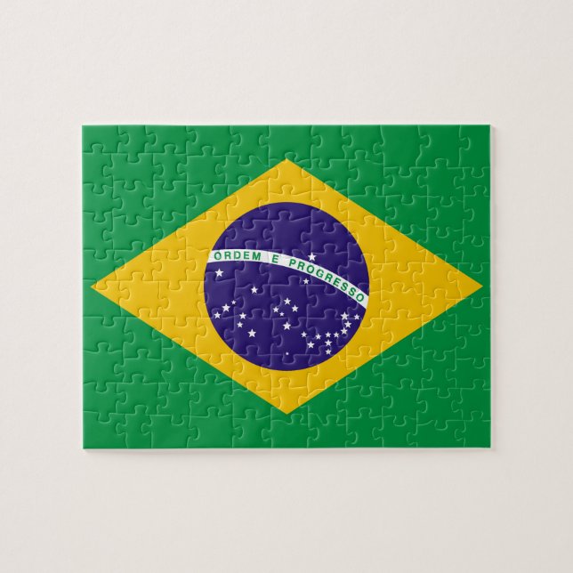 Puzzle Drapeau du Brésil Bandeira do Brasil (Horizontal)
