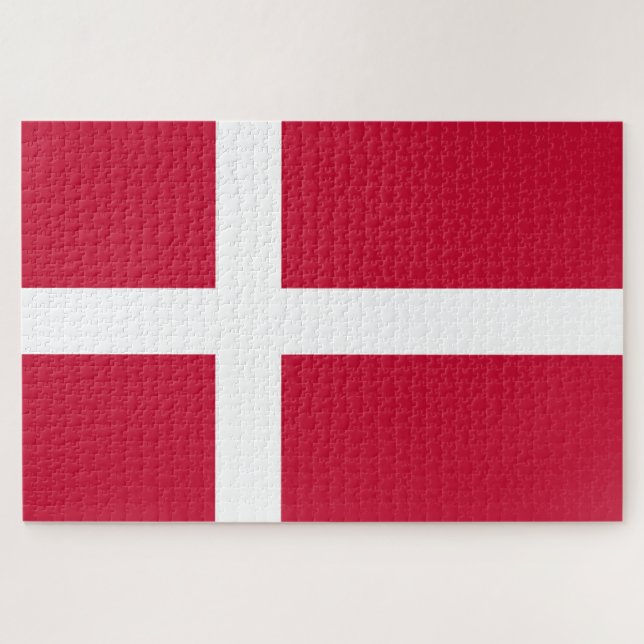 Puzzle Drapeau du Danemark (Horizontal)
