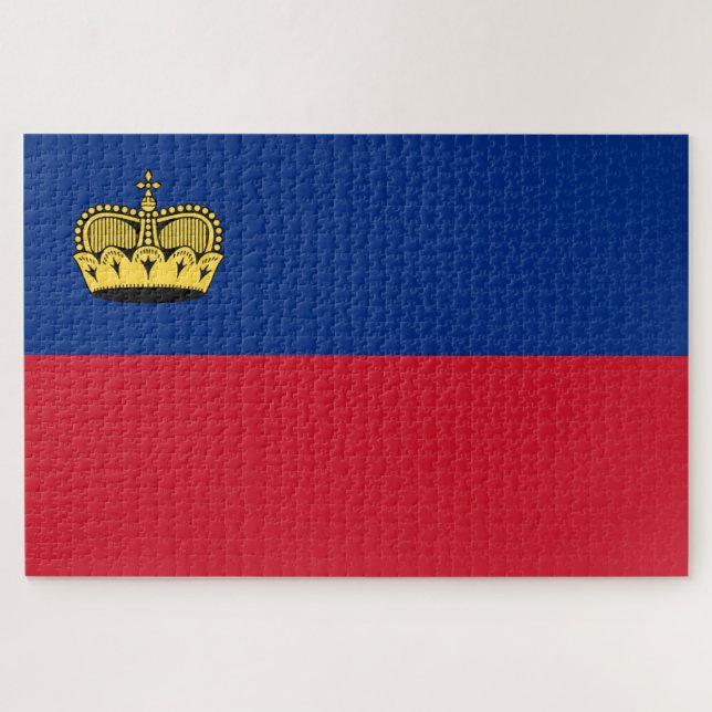 Puzzle Drapeau du Liechtenstein (Horizontal)