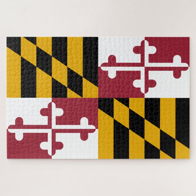 Puzzle Drapeau du Maryland (États-Unis) (Horizontal)