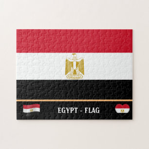 Puzzle Drapeau égyptien & pays égyptien / Egypte