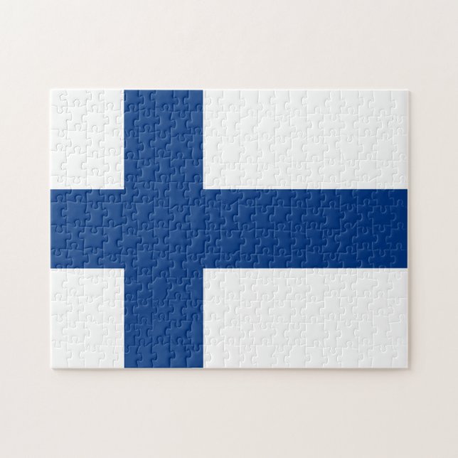 Puzzle Drapeau Finlande (Horizontal)