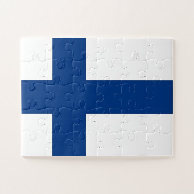 Puzzle Drapeau Finlande (Horizontal)