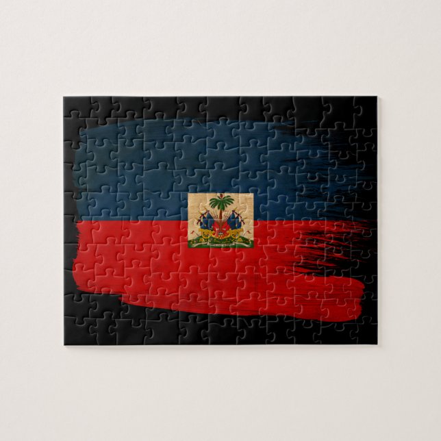 Puzzle Drapeau haïtien (Horizontal)
