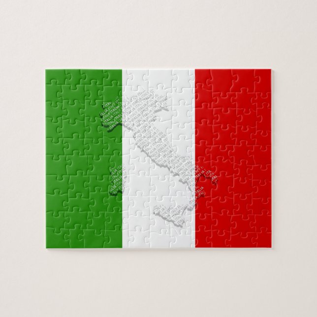 Puzzle Drapeau italien (Horizontal)
