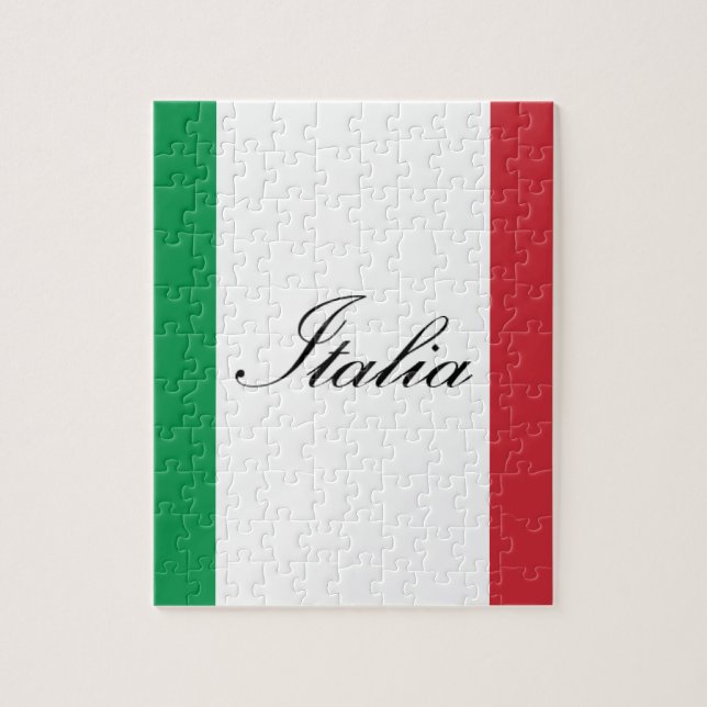 Puzzle Drapeau italien - drapeau de l'Italie - l'Italie (Vertical)