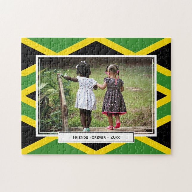 Puzzle Drapeau JAMAICA| Photo (Horizontal)