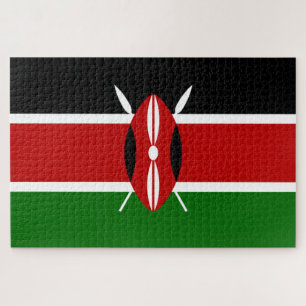Puzzle Drapeau kényan (Kenya)