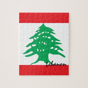 Puzzle Drapeau libanais et Moyen-Orient - énigmes/fans s