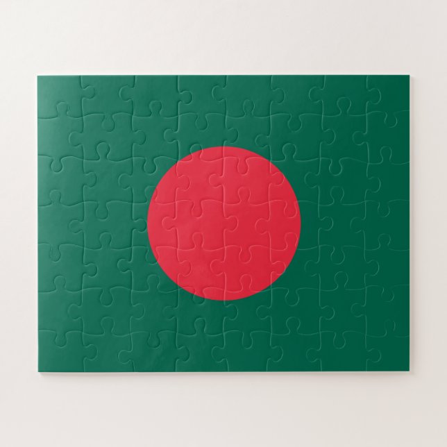 Puzzle Drapeau patriotique du Bangladesh (Horizontal)