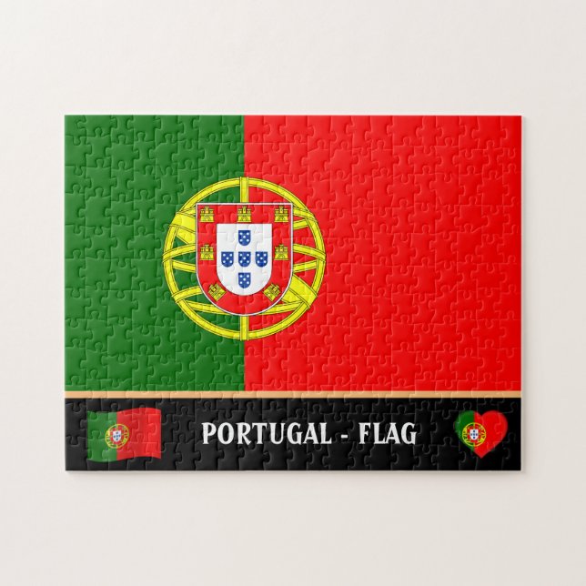 Puzzle Drapeau portugais / Pays portugais / Portugal (Horizontal)