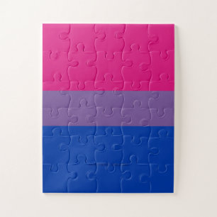 Puzzle Drapeau SlipperyJoe's Bisexual Pride lavande-rose