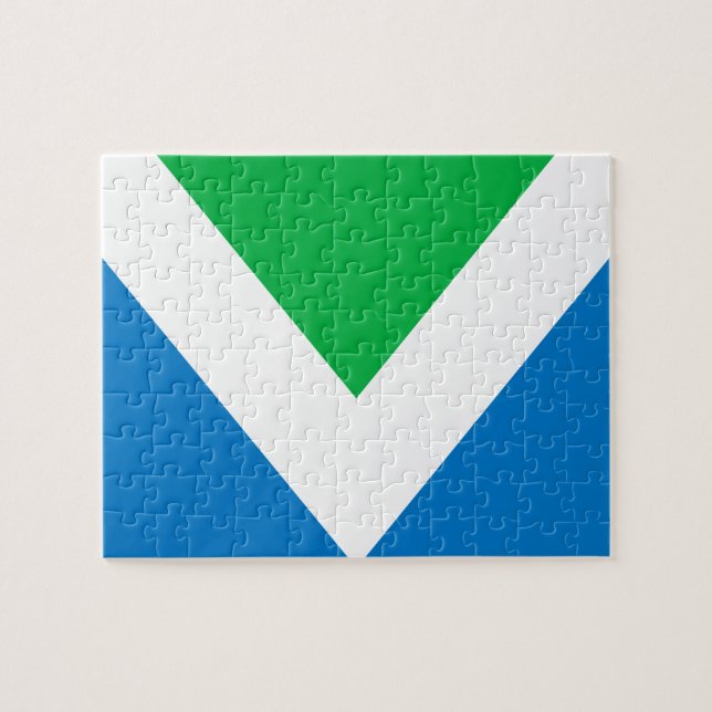 Puzzle Drapeau végétal international (Horizontal)