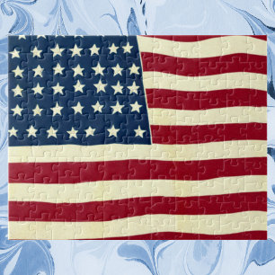 Puzzle Drapeau vintage patriotique américain, le 4 juille