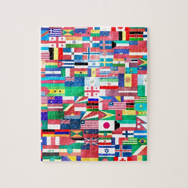 Puzzle Drapeaux de la collection Nations (Vertical)